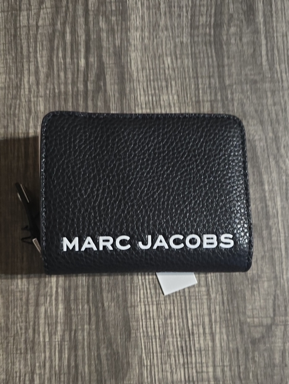 Marc Jacobs Black Leather Zip Wallet